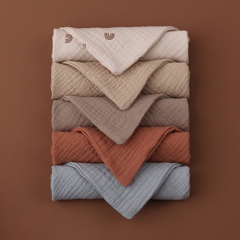 Paninho de boca macio de algodão para recém nascido bebê 22x22cm